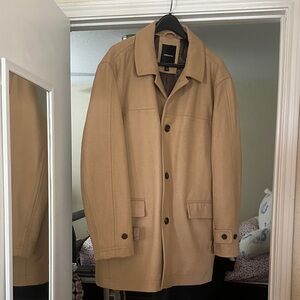 London Fog Men's Classic Tan Pea Coat